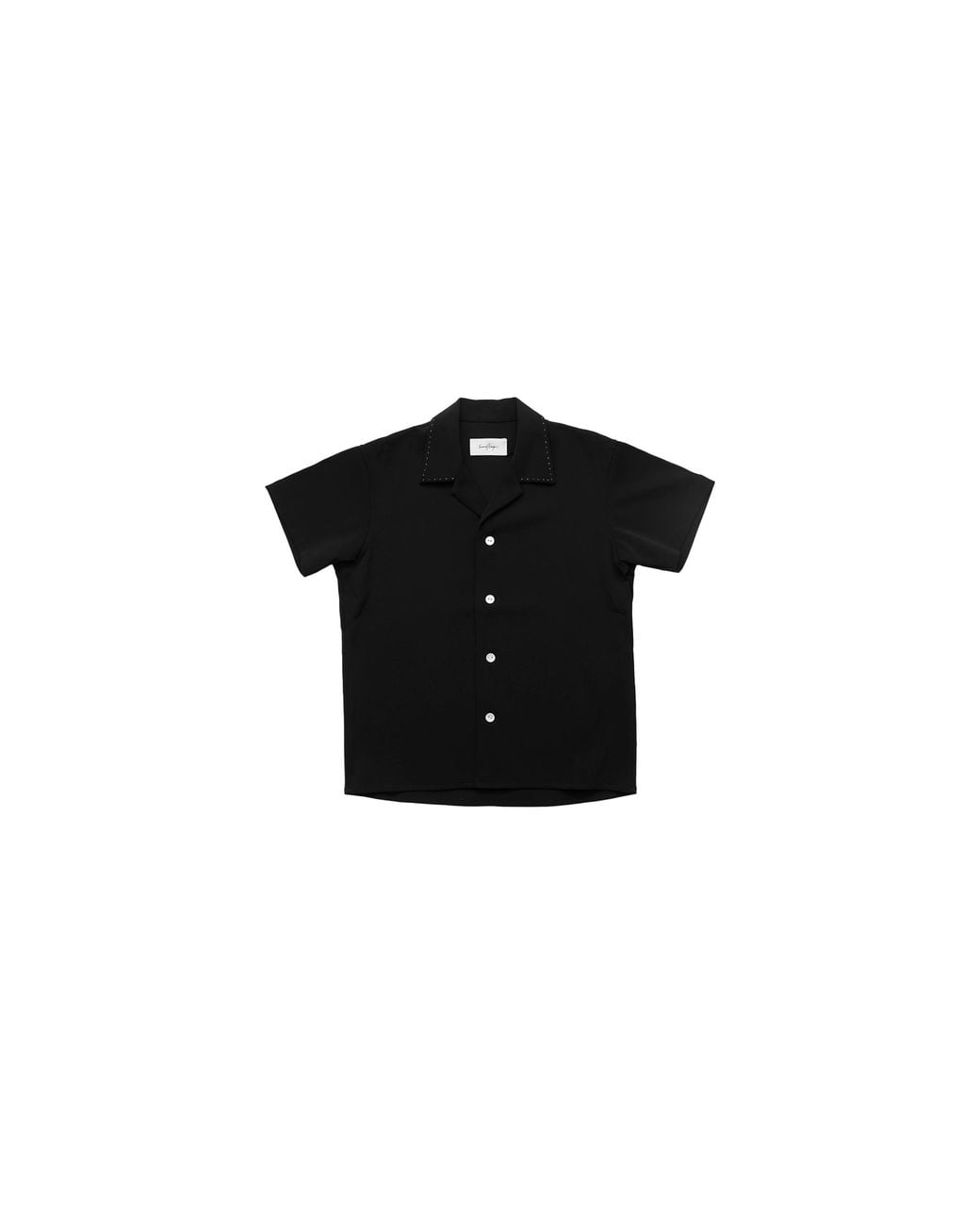 Second Layer Black Avenue Camp Shirt Pdss25Sr02280" for men