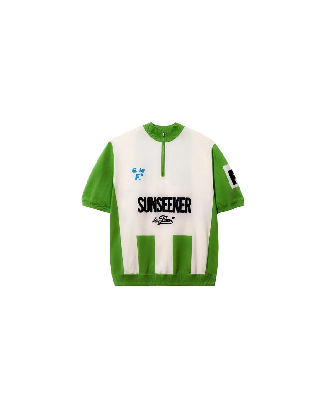GOLF le FLEUR Green Petalers Cycling Jersey 1015Grn" for men