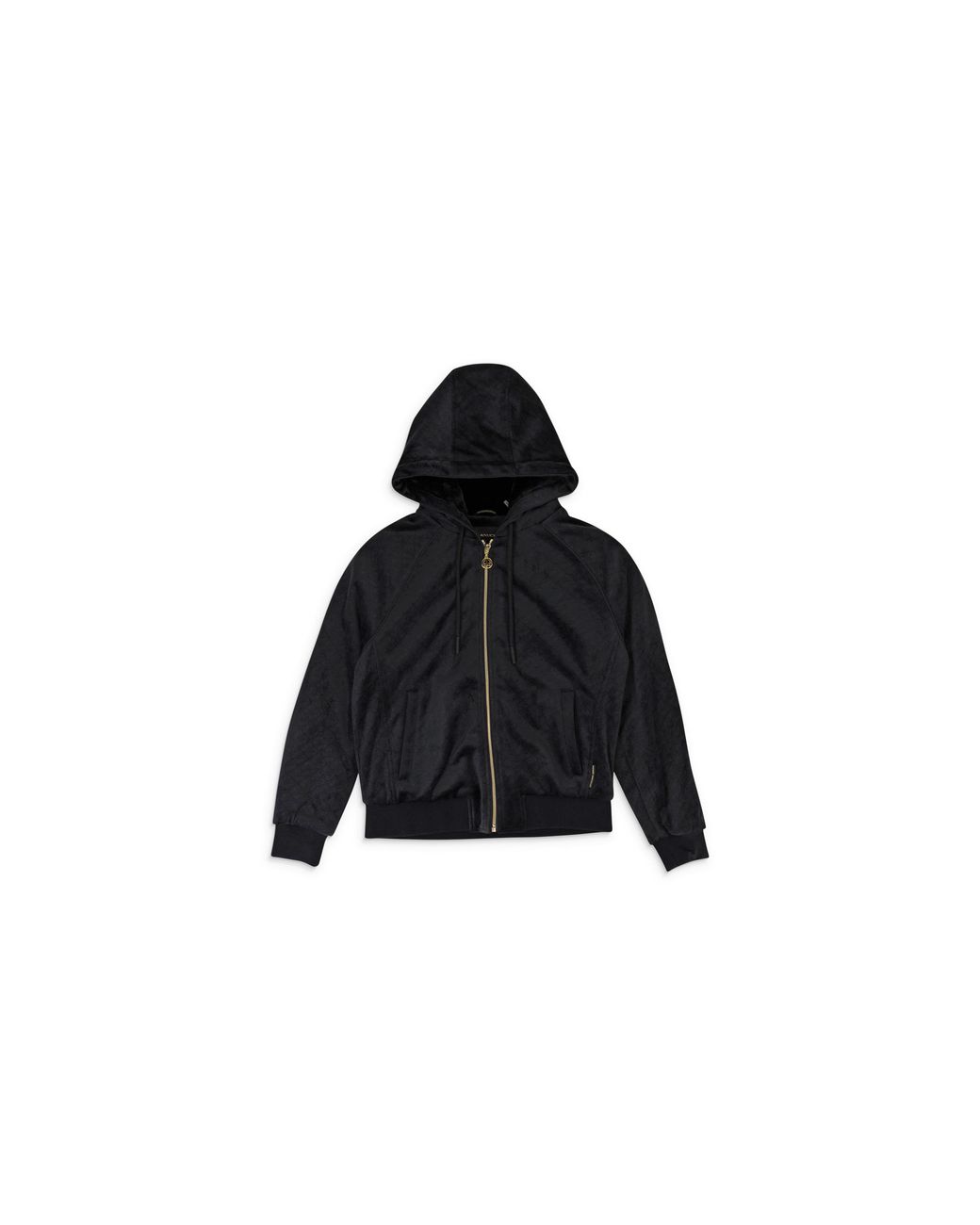 Moose Knuckles Black Parsons Bunny Monogram Print Hoodie "Monogram Print" M32Ls638G Monogram Print"