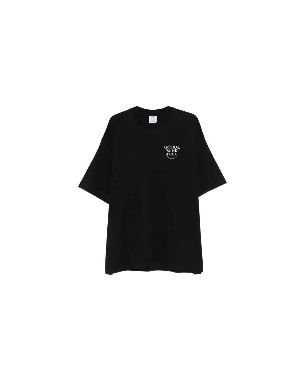 Vetements Black Global Mf T-Shirt Me76Tr225B Blac" for men
