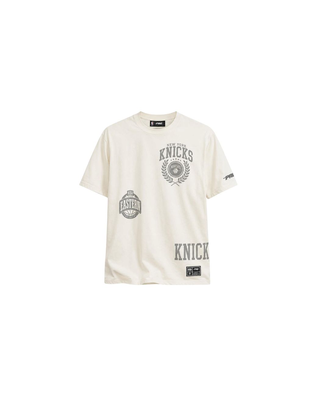 Pro Standard Black Nba New York Knicks Street Team Cj T-Shirt "Eggshell" Bnk1516667 Egg" for men