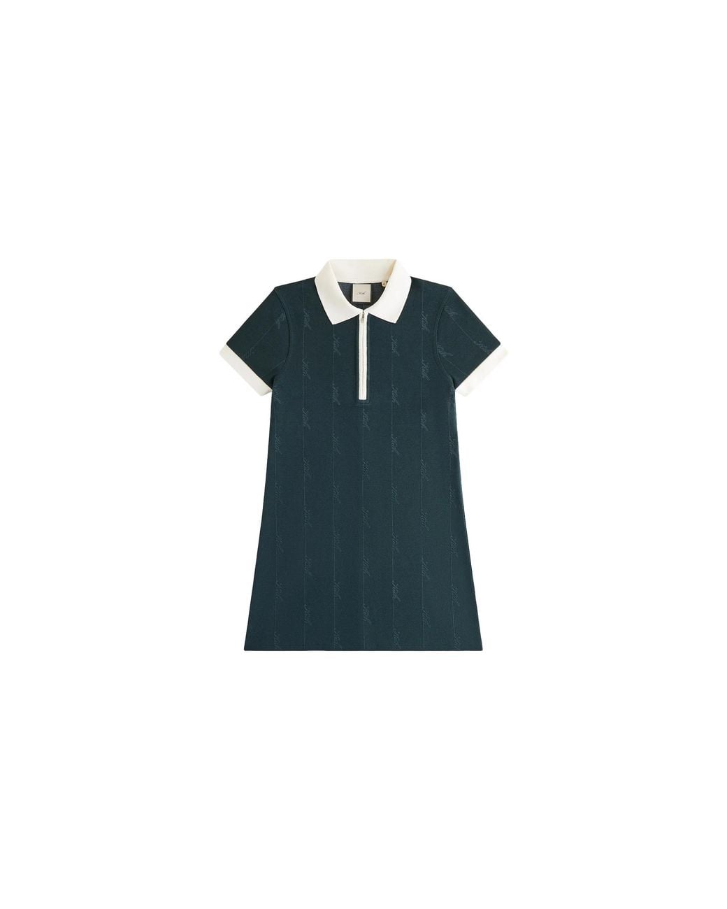 Kith Black Taylen Pique Logo Knit Dress "Stadium" 51"