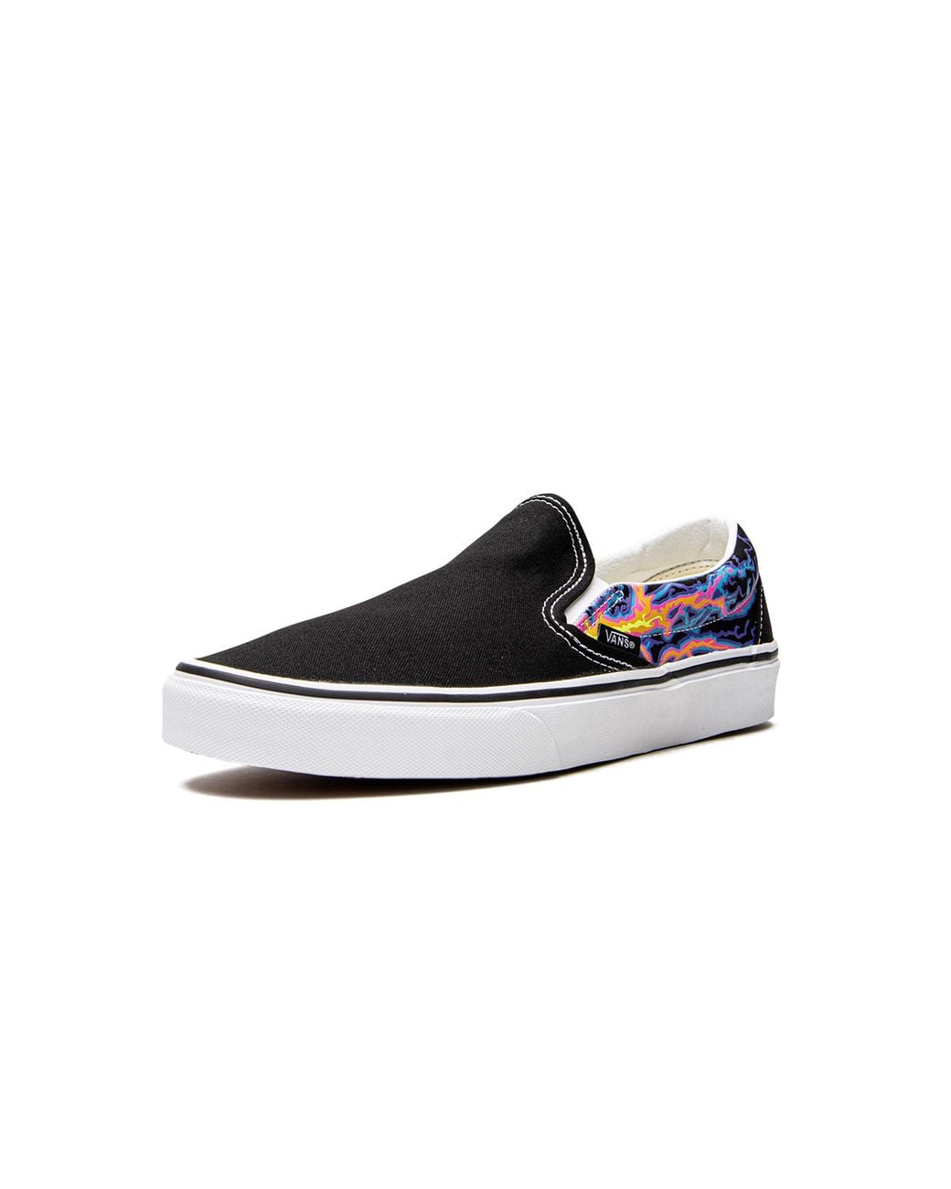 Vans Black Classic Slip-O "Electric Flames" Vn000Xg8B03" for men