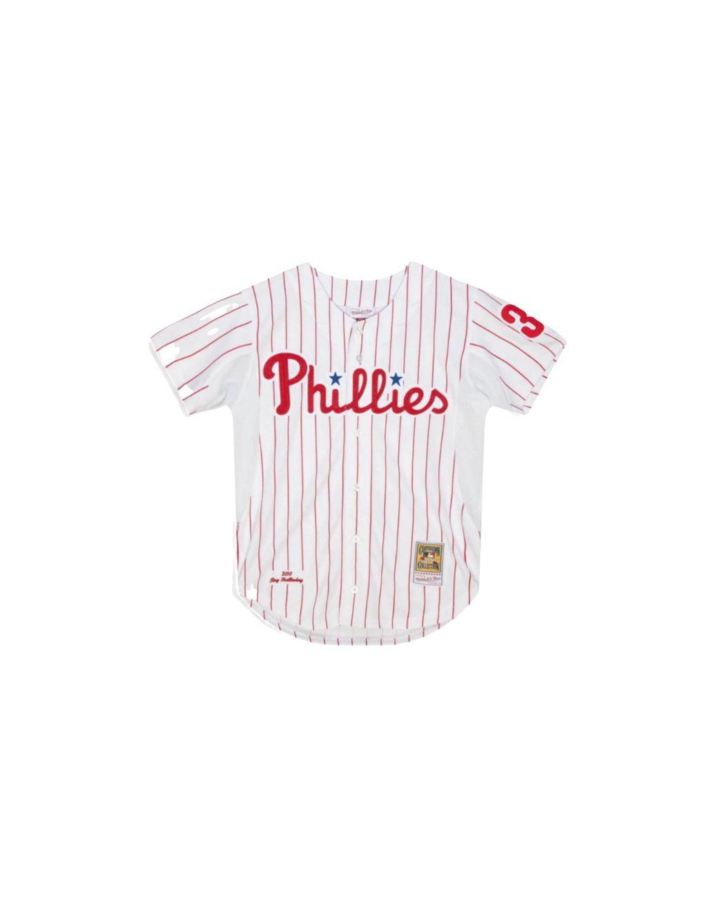 Mitchell & Ness Black Mlb Authentic Jersey Phillies 2010 Roy Halladay "Phillies" Ajy1Sb19023 Pphwhrd10Rhl" for men