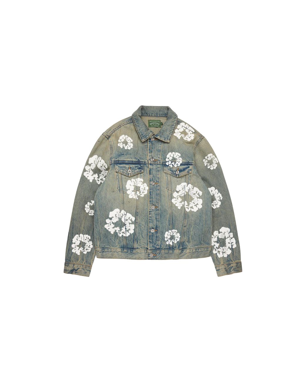 DENIM TEARS Green Dirty Wash Denim Jacket "Dirty Wash" Dt919" for men