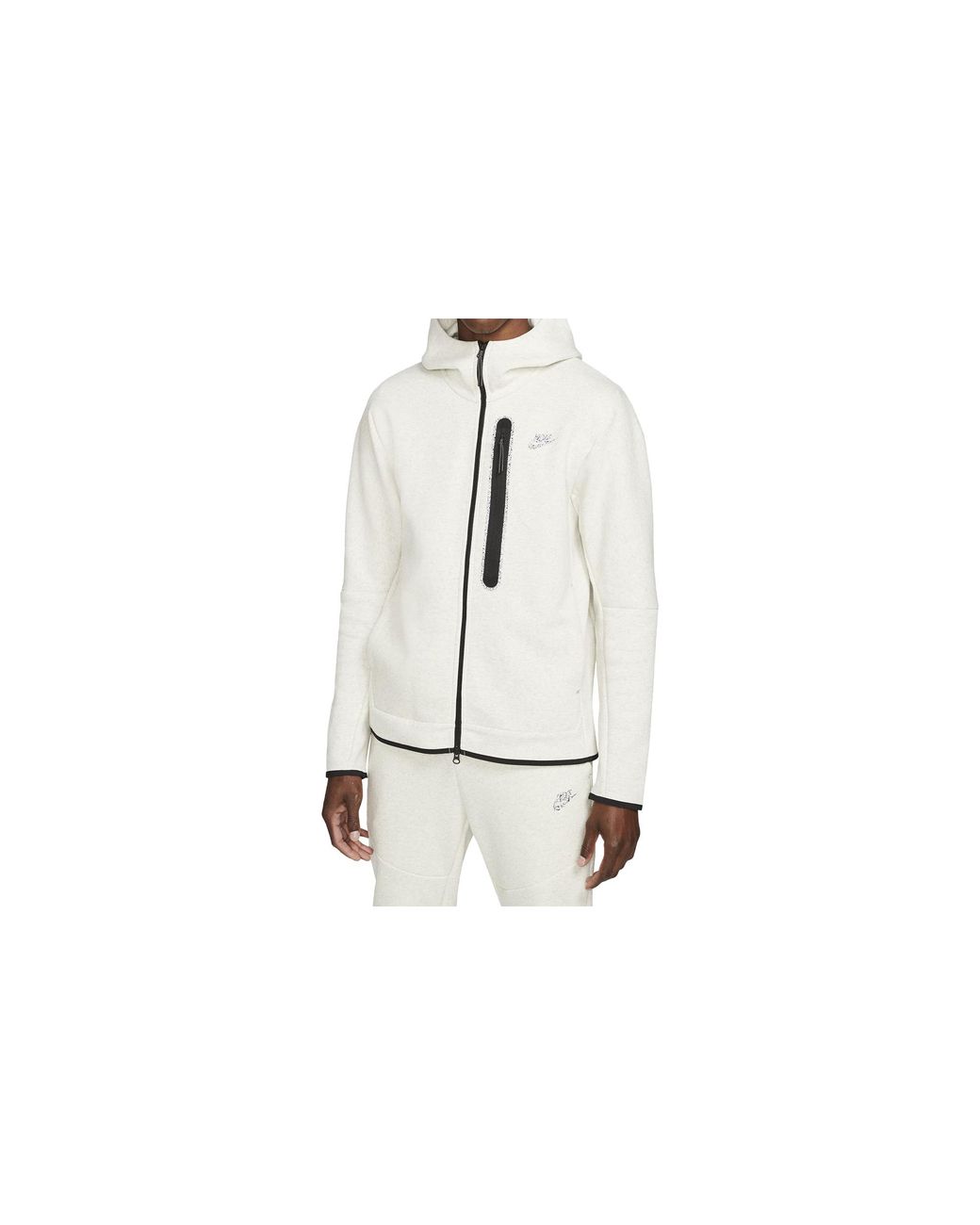 Nike Black Nsw Tech Fleece Full-Zip Hoodie /Heather" Dd4688 100" for men