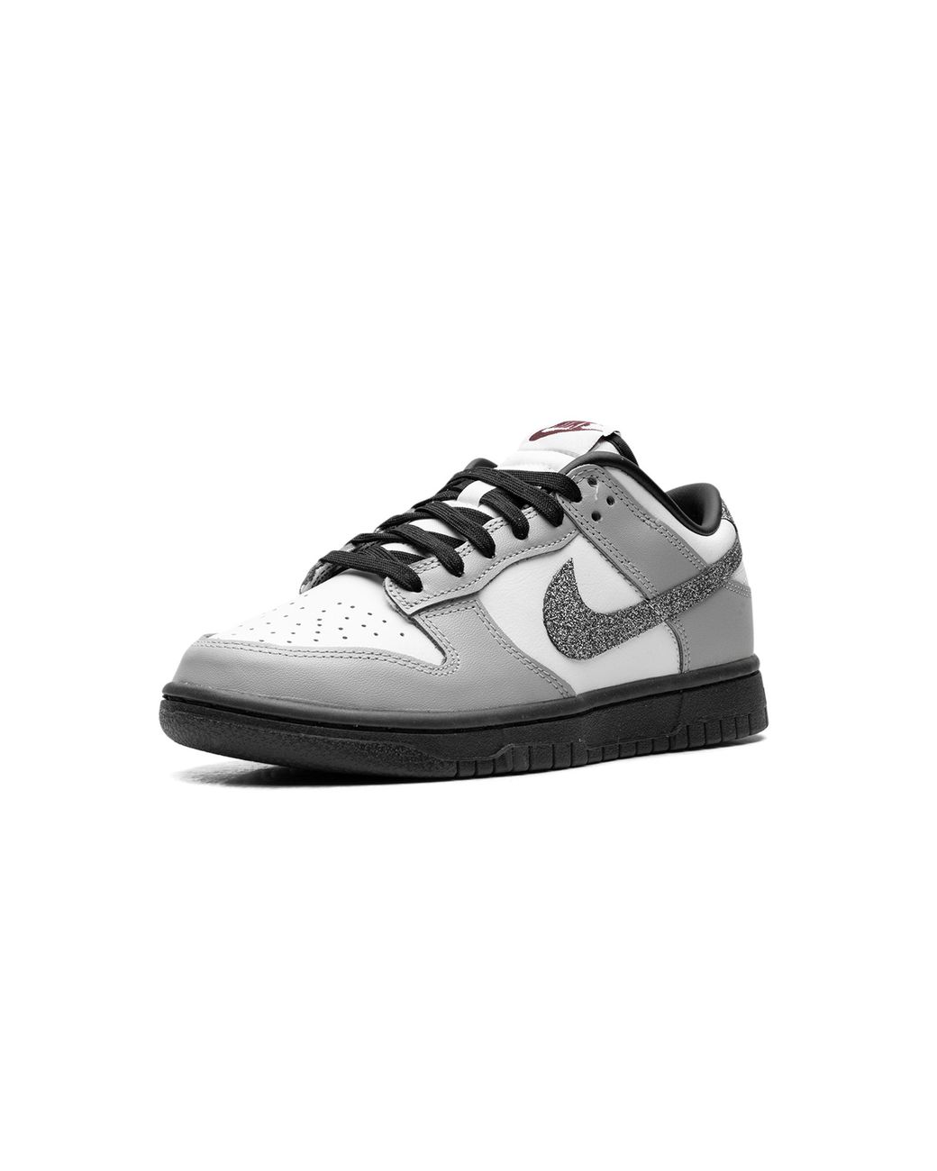 Nike Black Dunk Low Lx "Glitter Swoosh Light Smoke" Hq3462 191"