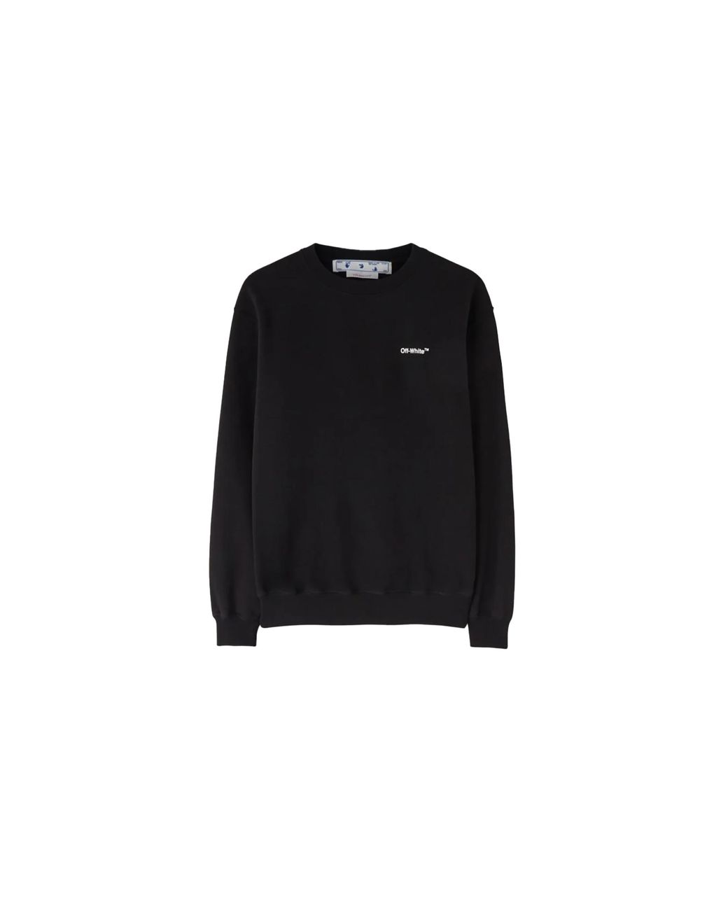 Off-White c/o Virgil Abloh Black Diag Regular Crewneck Owba046C99Jer0011001" for men