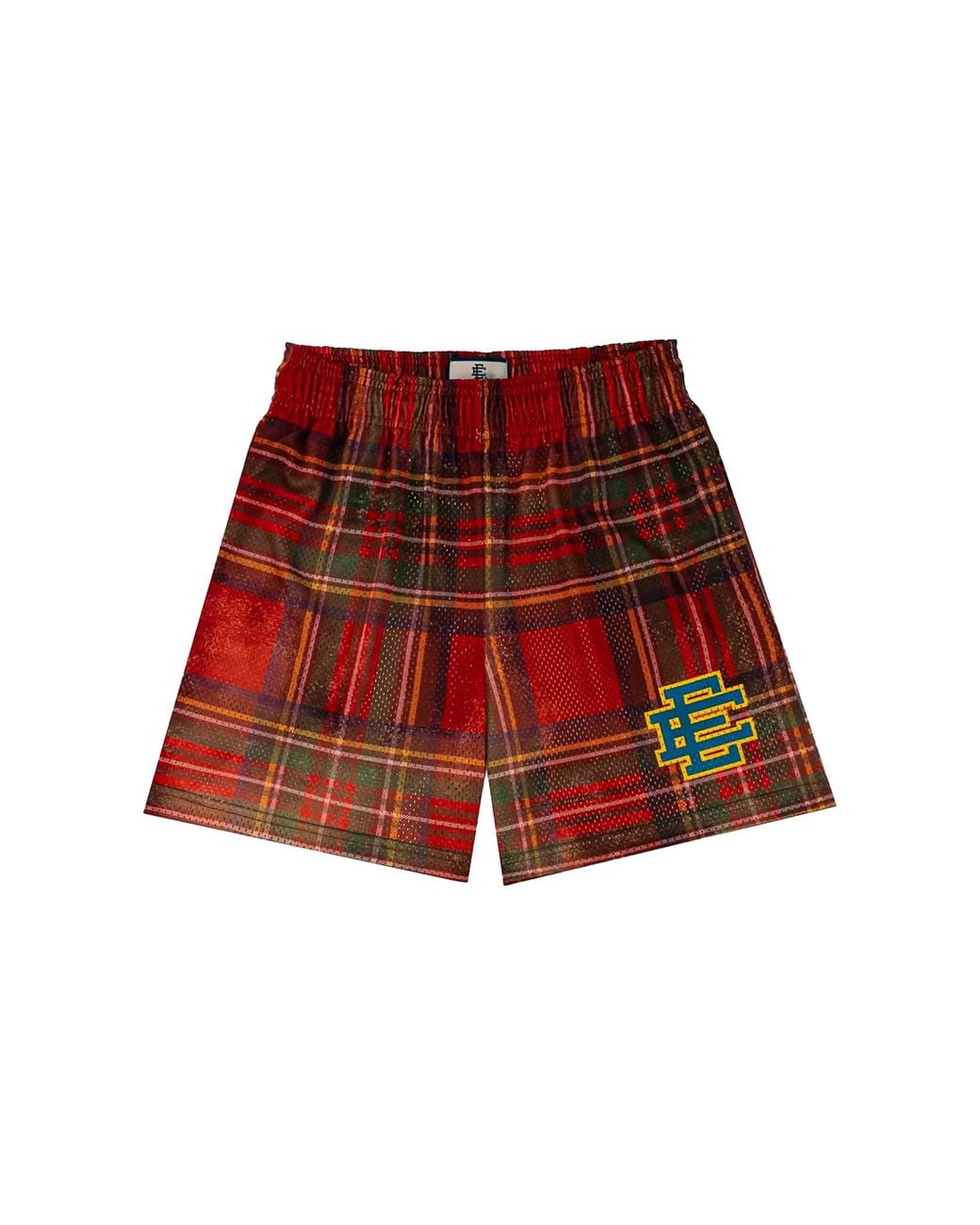 Eric Emanuel Red Ee Basic Plaid Shorts Ee1013" for men