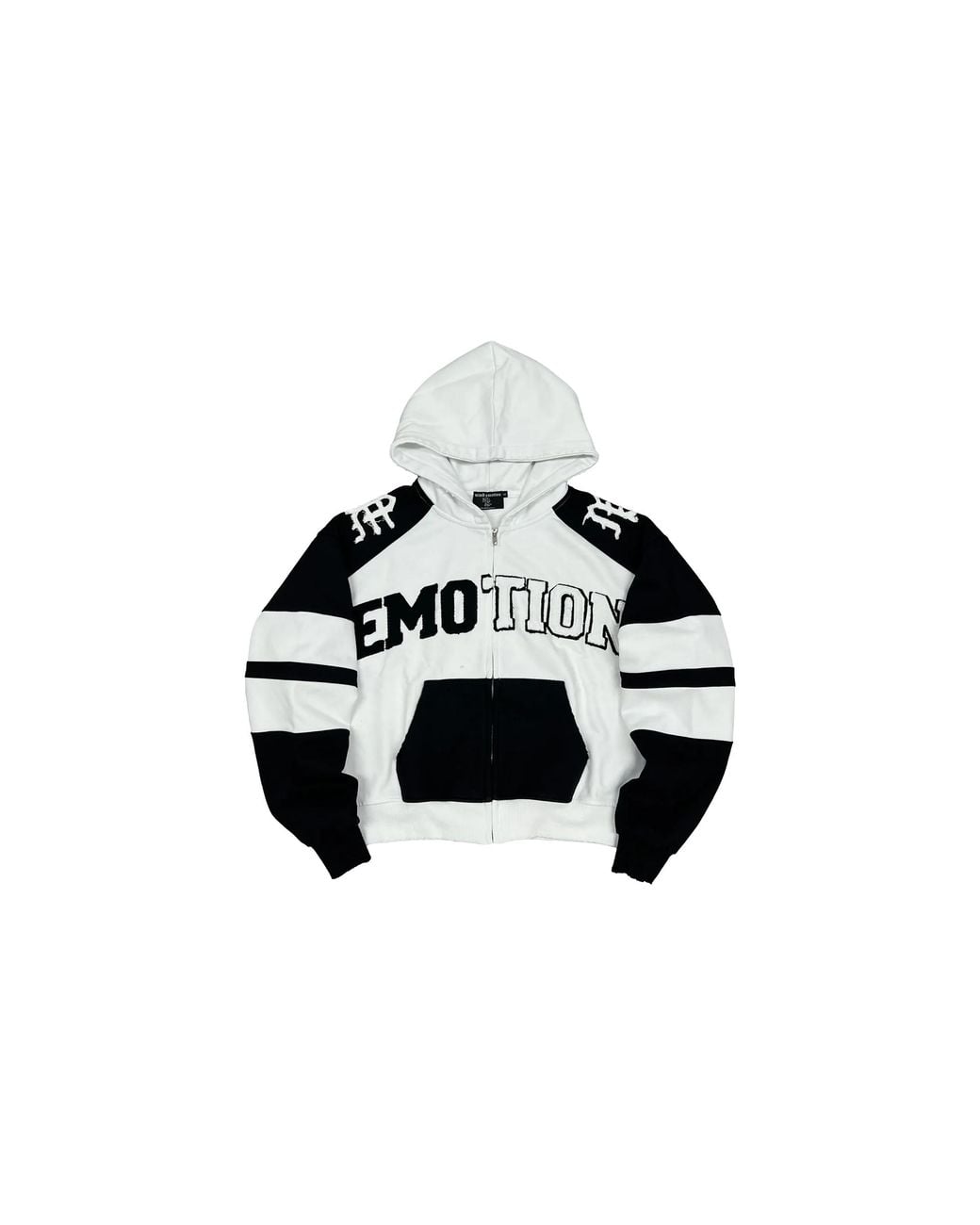 Mixed Emotions Black Varsity Hoodie Mixe104" for men
