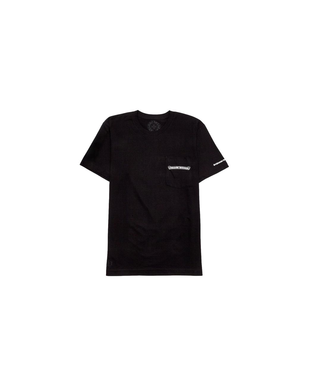 Chrome Hearts Black Scroll Logo T-Shirt Chrm0112" for men