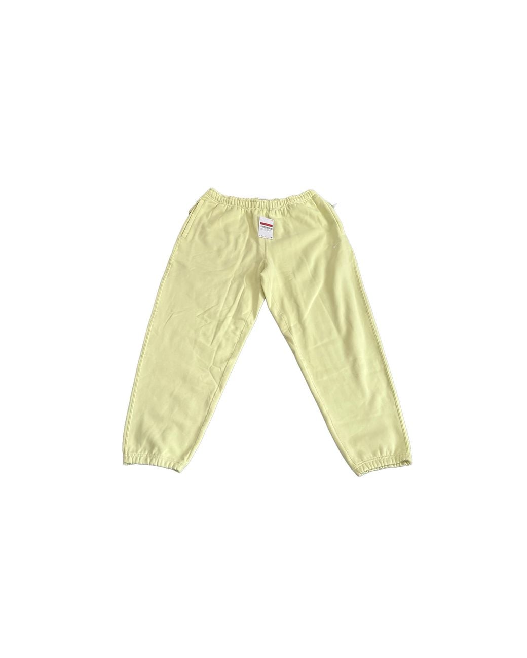 Nike White Solo Swoosh Fleece Pants "Luminous" Dx1364 331" for men