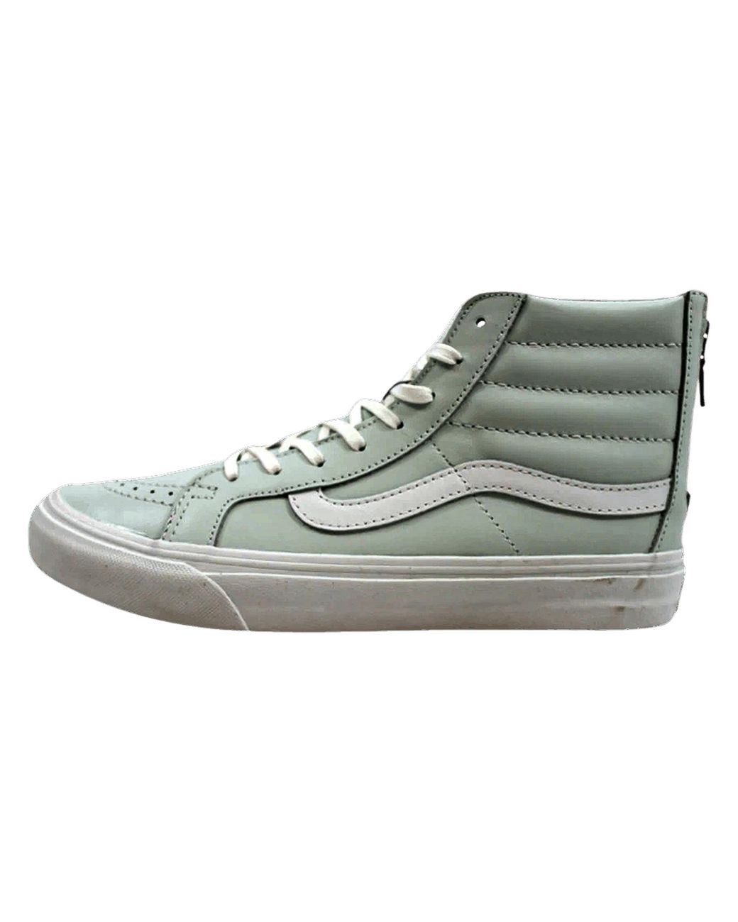 Vans Gray Sk8 Hi Slim Zip Leather "Light" Vn0A38Grmri" for men
