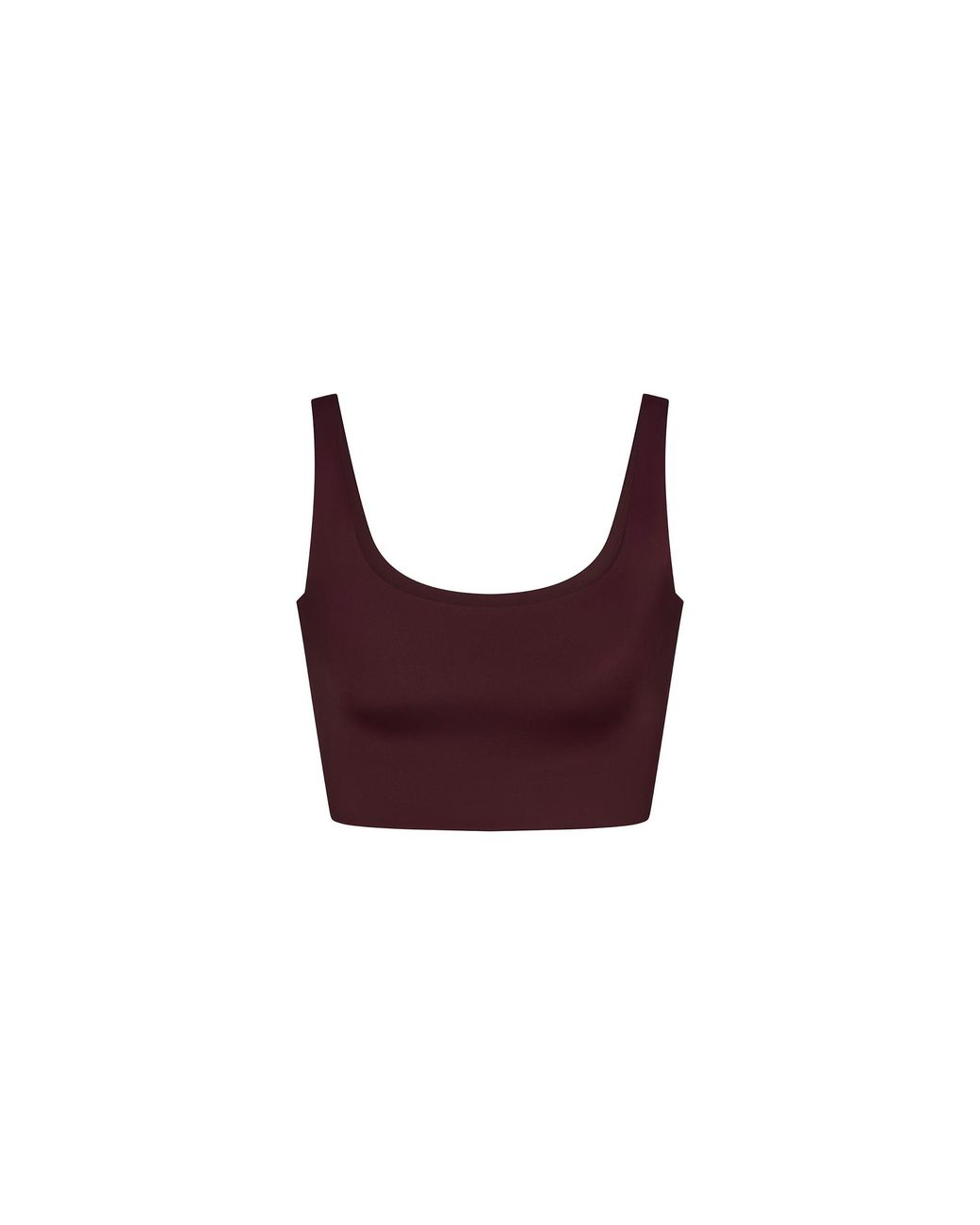 Skims Red Shine Scoop Neck Bra Top "Nike