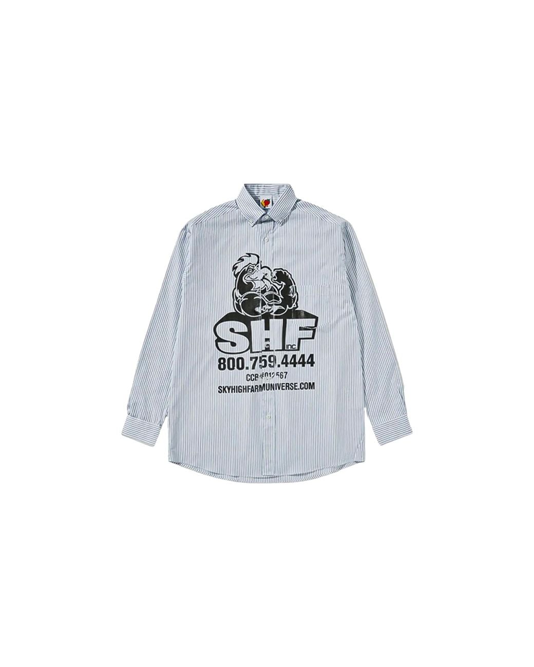 Sky High Farm Black Shf Chicken Button Down Shirt Shf05B005" for men
