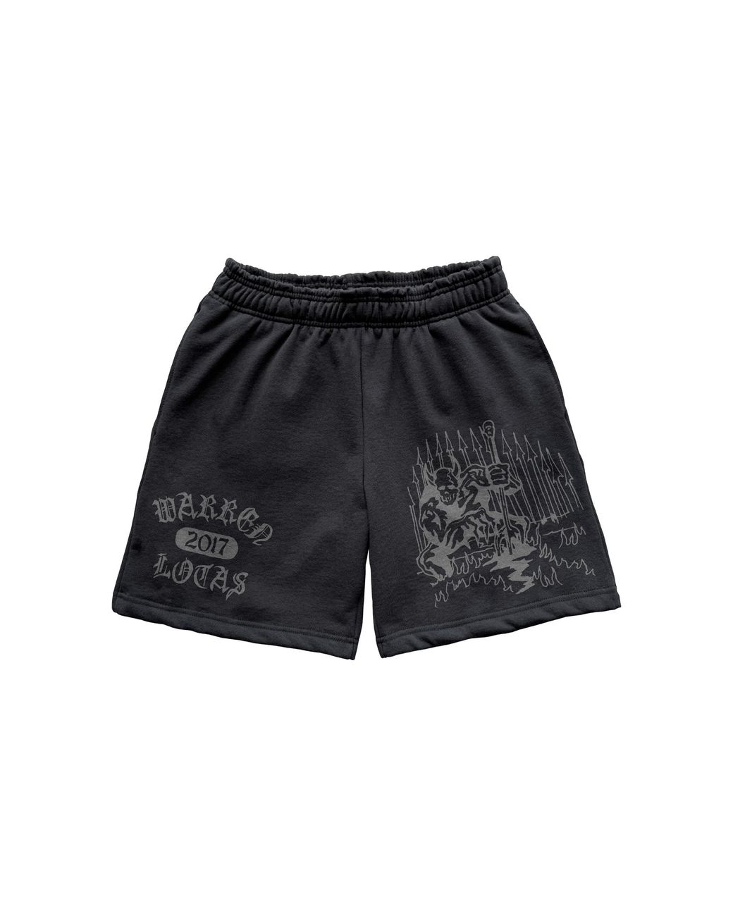 Warren Lotas Black Demon Guard Mesh Shorts Wl075" for men