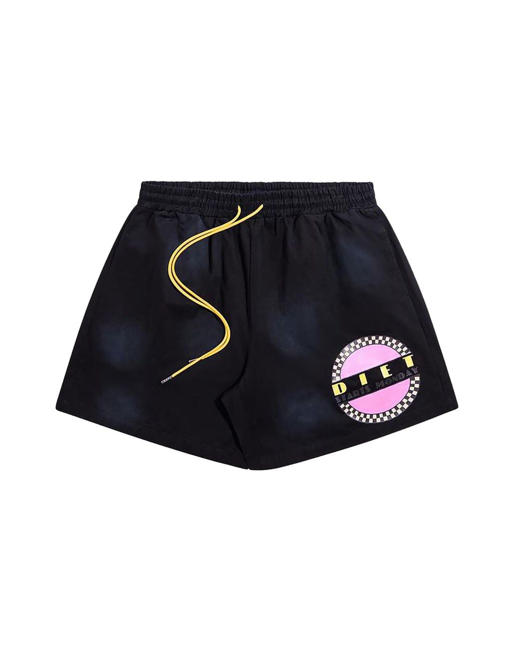 DIET STARTS MONDAY Black Baja Twill Shorts Dsm Sum26 020" for men