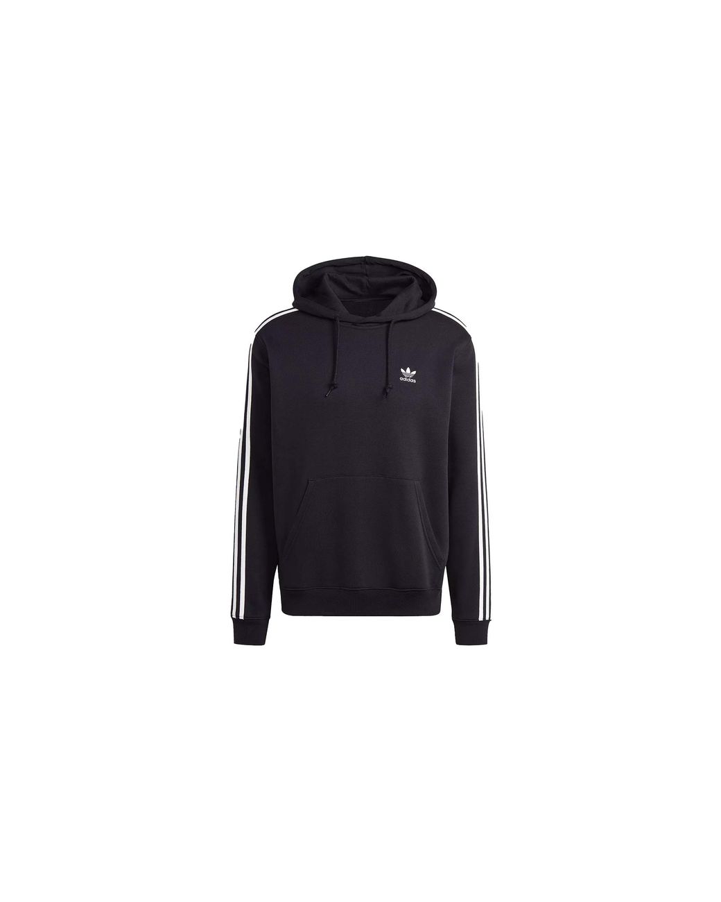 Adidas Black Adicolor Classics 3-Stripes Hoodie H06676" for men