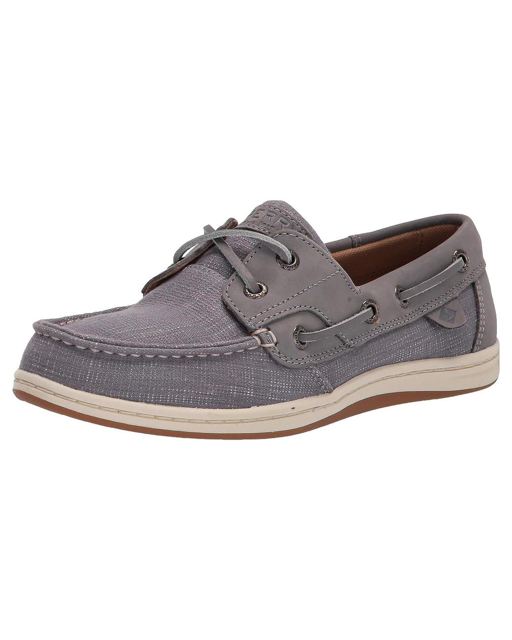 Sperry Top-Sider Black Koifish Canvas Boat Shoe Sts86982"
