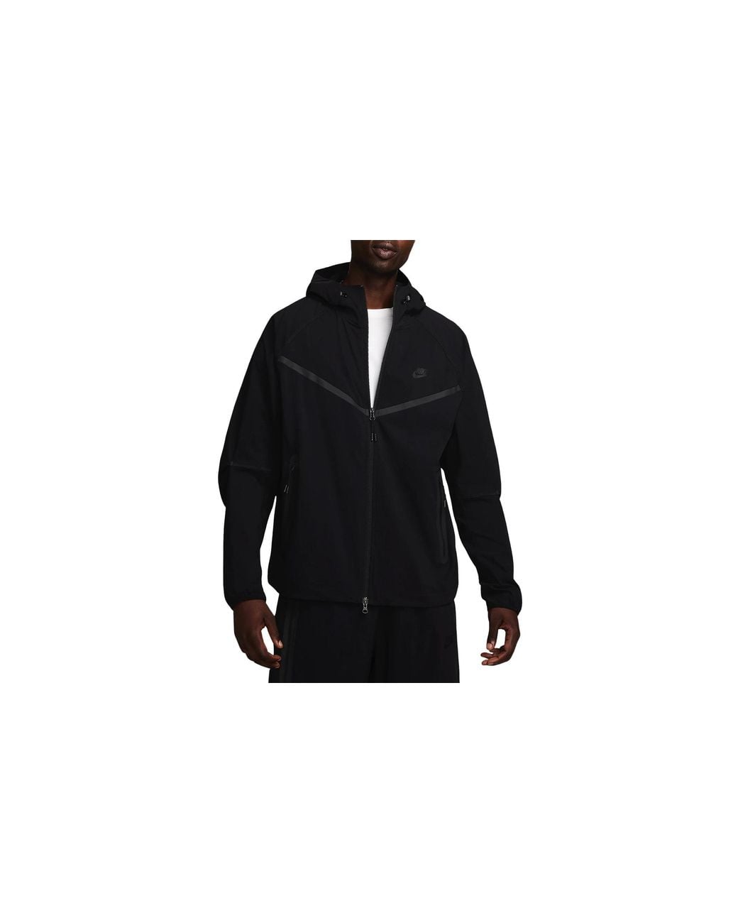 Nike Black Tech Woven Jacket Style Hm7151 010" for men