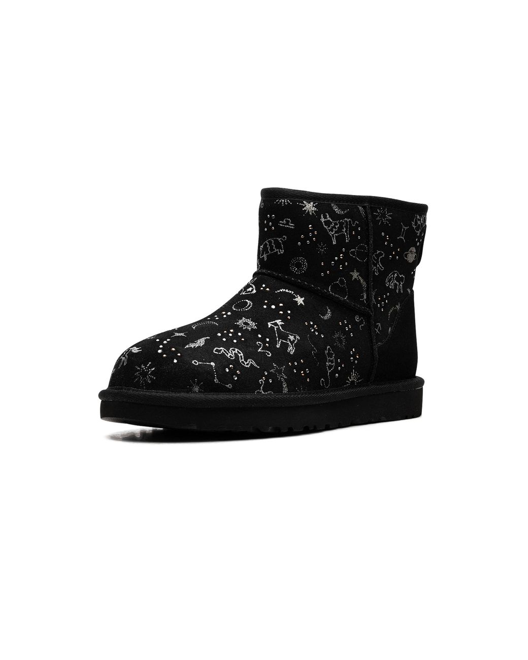 Ugg Black Classic Mini "Zodiac