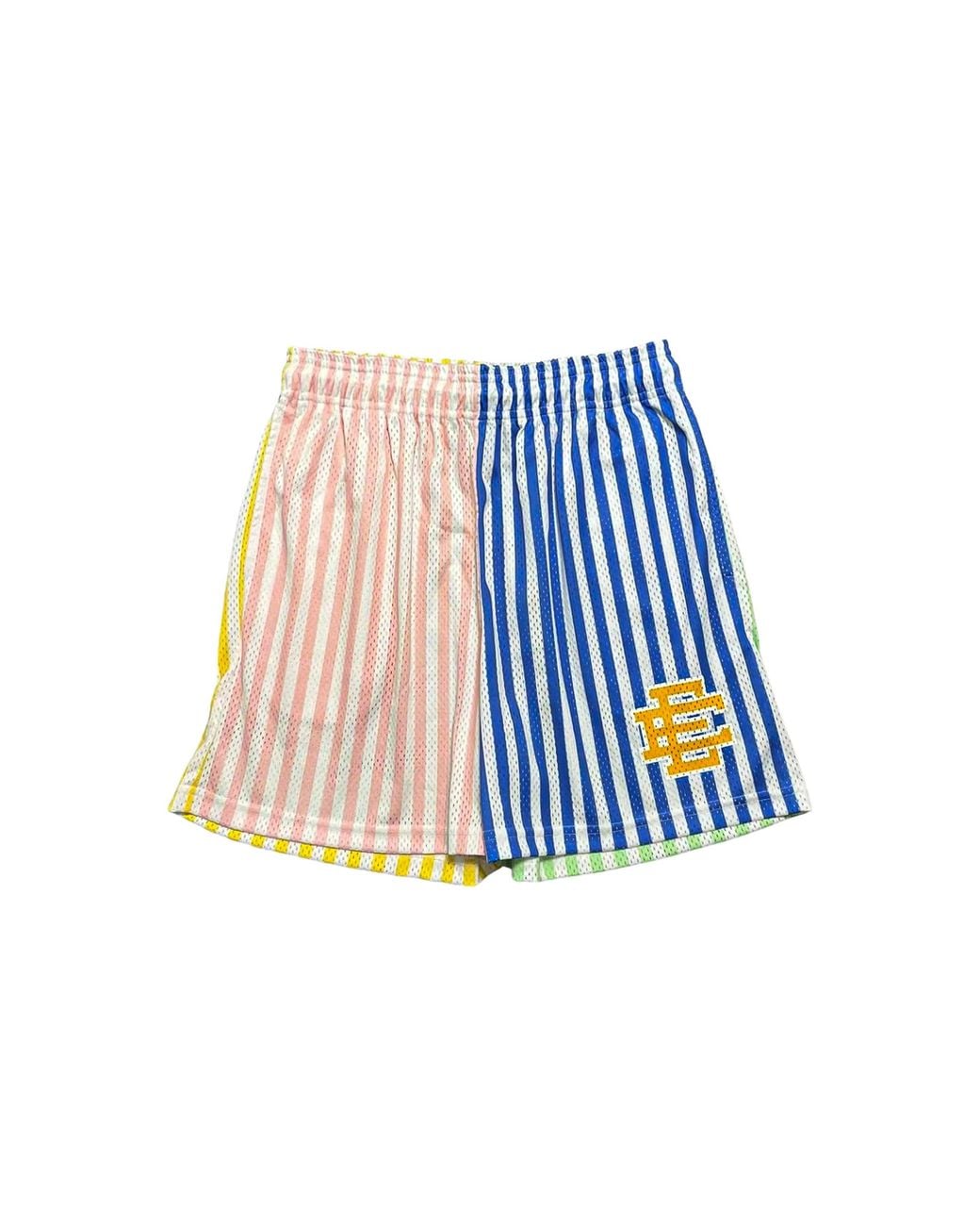 Eric Emanuel Blue Basic Stripe Shorts Ee1011" for men