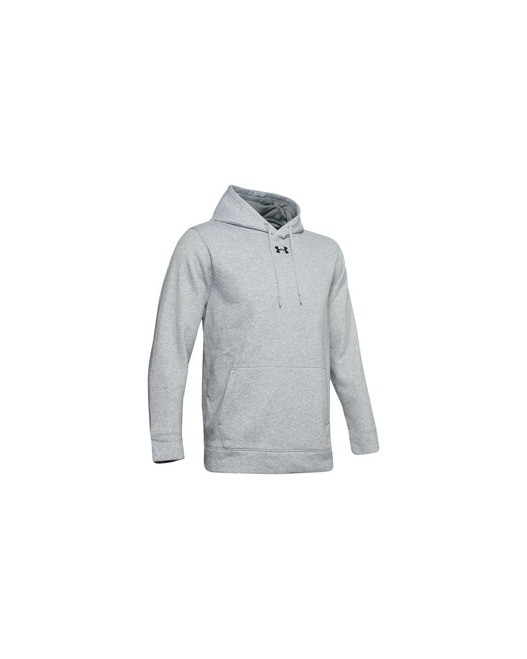Under Armour Black Hustle Fleece Hoodie "True Heather 1300123 025" for men