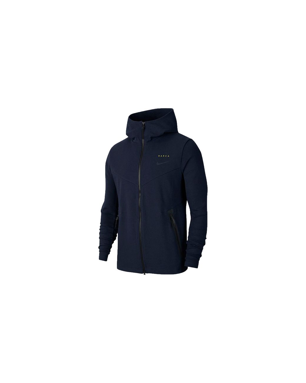 Nike Blue Fc Barcelona Tech Pack Hoodie "Dark Obsidian Sonic" Cn5309 475" for men