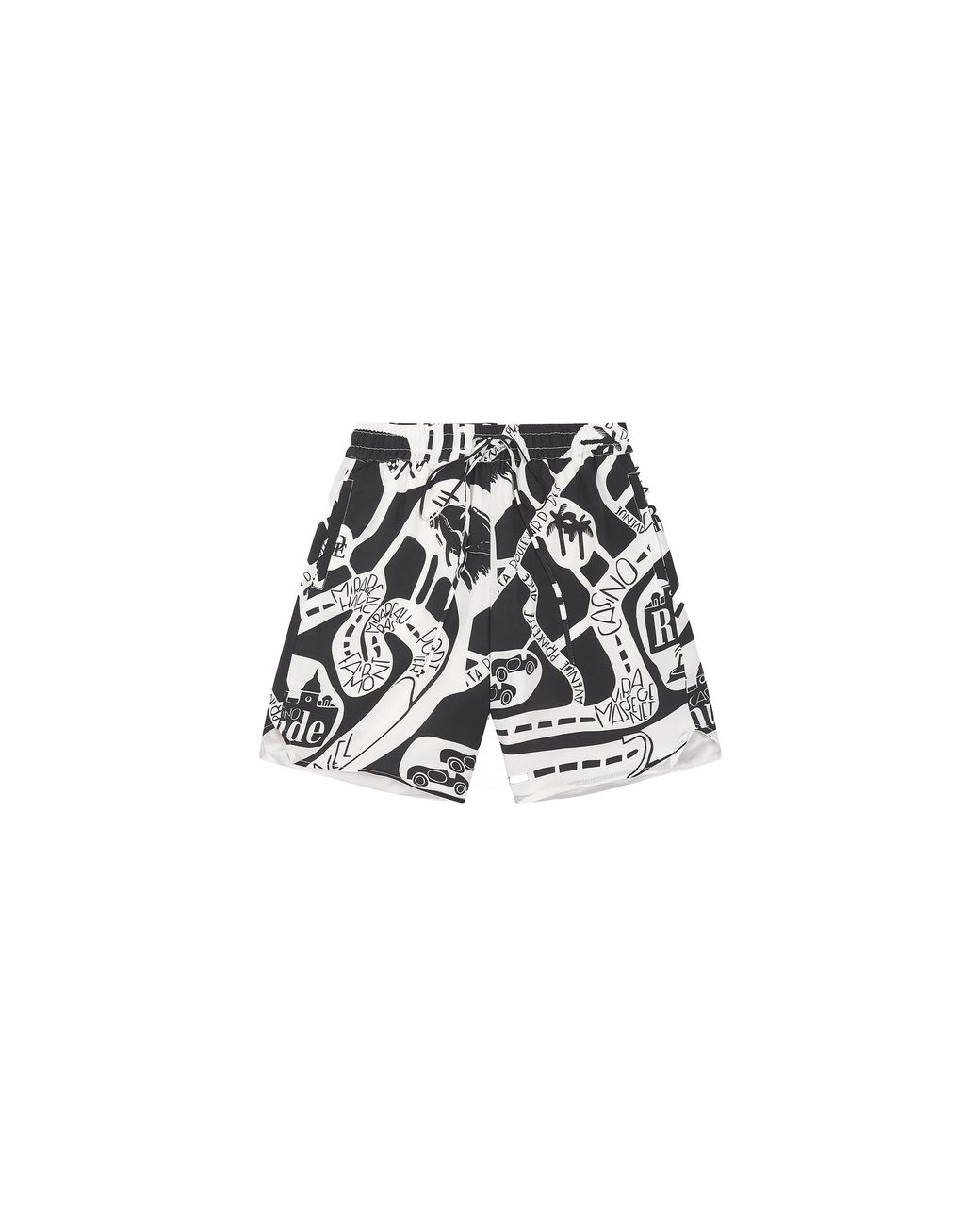Rhude Black Strada Silk Short Rhss24Sh161741190119" for men