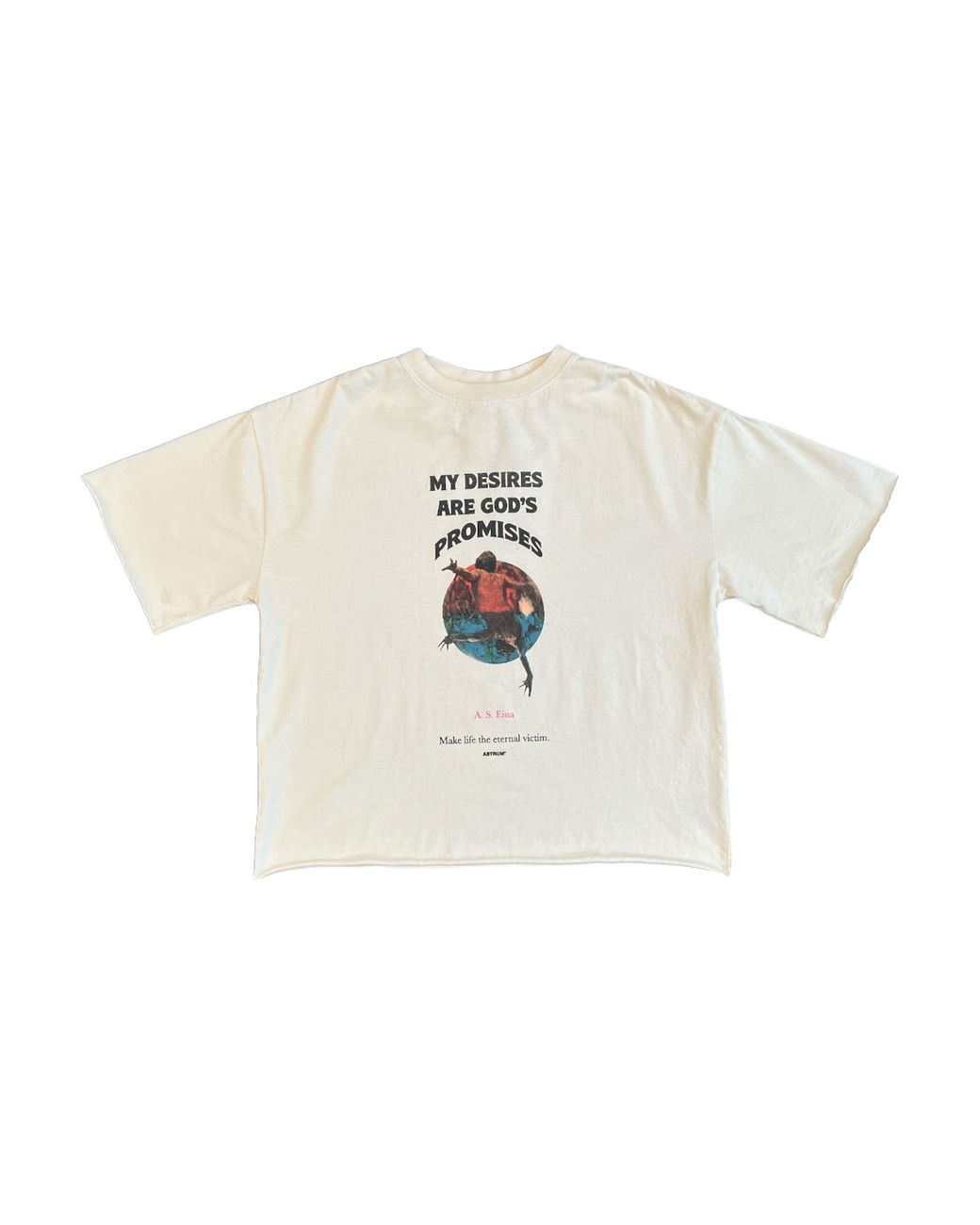 Astrum Black My Desires T-Shirt "Cream" Ast037" for men