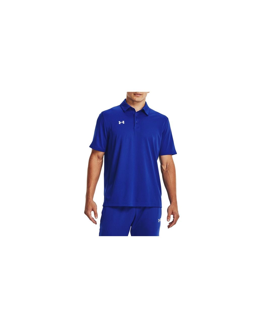 Under Armour Blue Tech Team Polo Shirt "Royal 1370399 400" for men