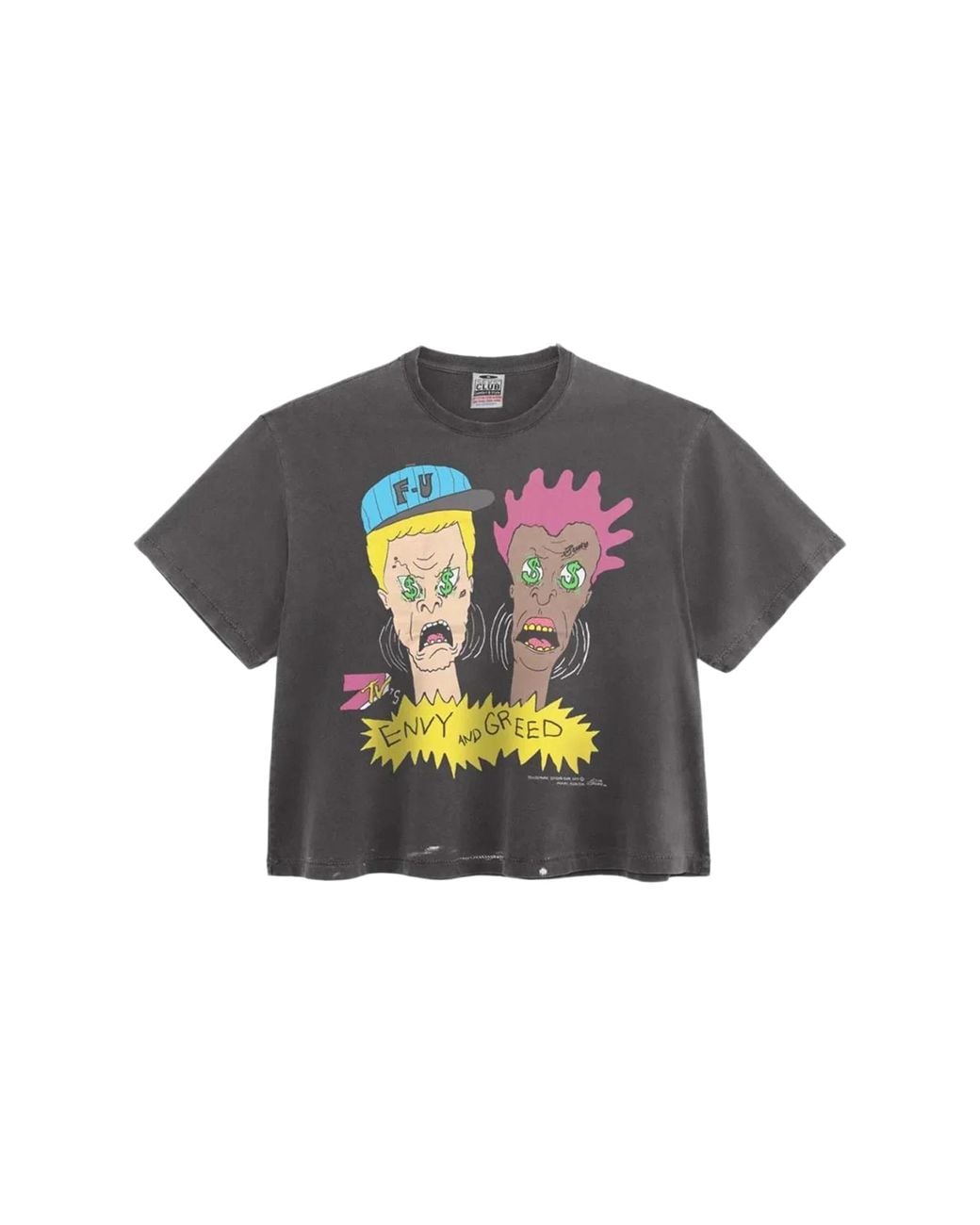 Triple Sevens Black Envy And Greed T-Shirt "Faded" Ts7085" for men