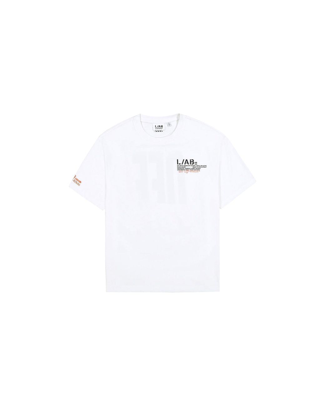 LAB C.O. OFF WHITE Black Ab C/O Off- Off Active Duct Tape Ss T-Shirt Labf26T082-Wht" for men