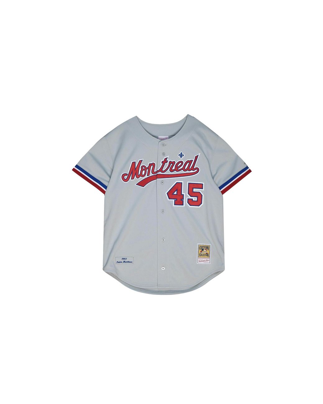 Mitchell & Ness Black Mlb Montreal Expos Cooperstown Authentic Jersey Aj13367 Mex97Parchrm" for men
