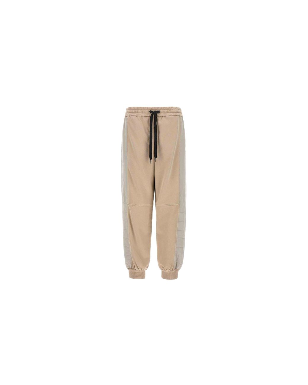 Brunello Cucinelli Black Jogger Pants With Panels Brun361"