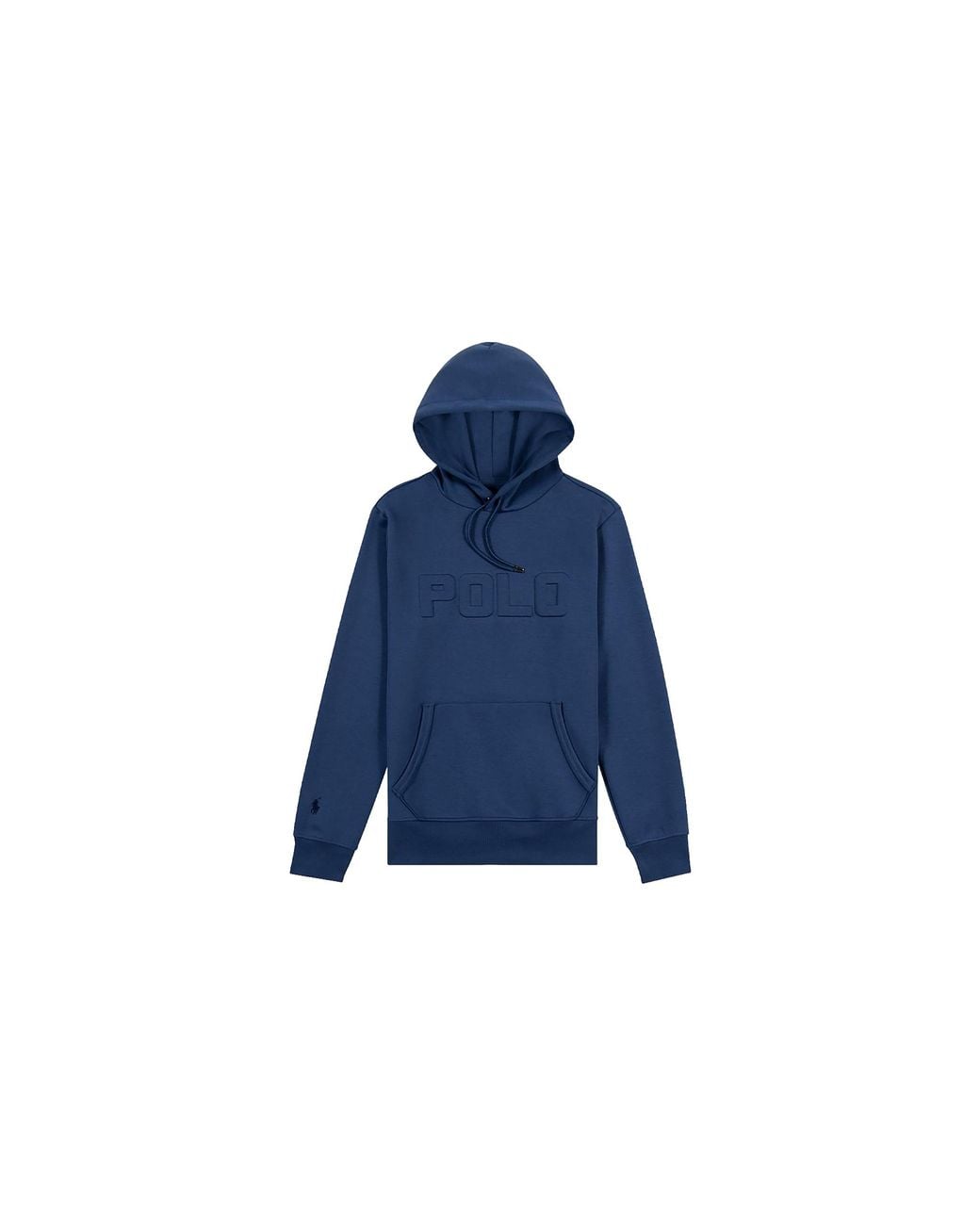 Polo Ralph Lauren Blue Double-Knit Pullover Hoodie 710859286001" for men