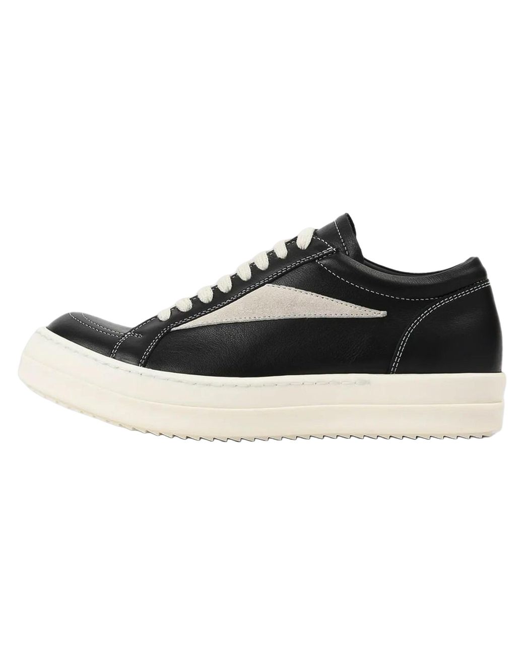 Rick Owens Black Concordians Vintage Low Sneakers Milk" Ru02E1897 Lcolvs 911" for men