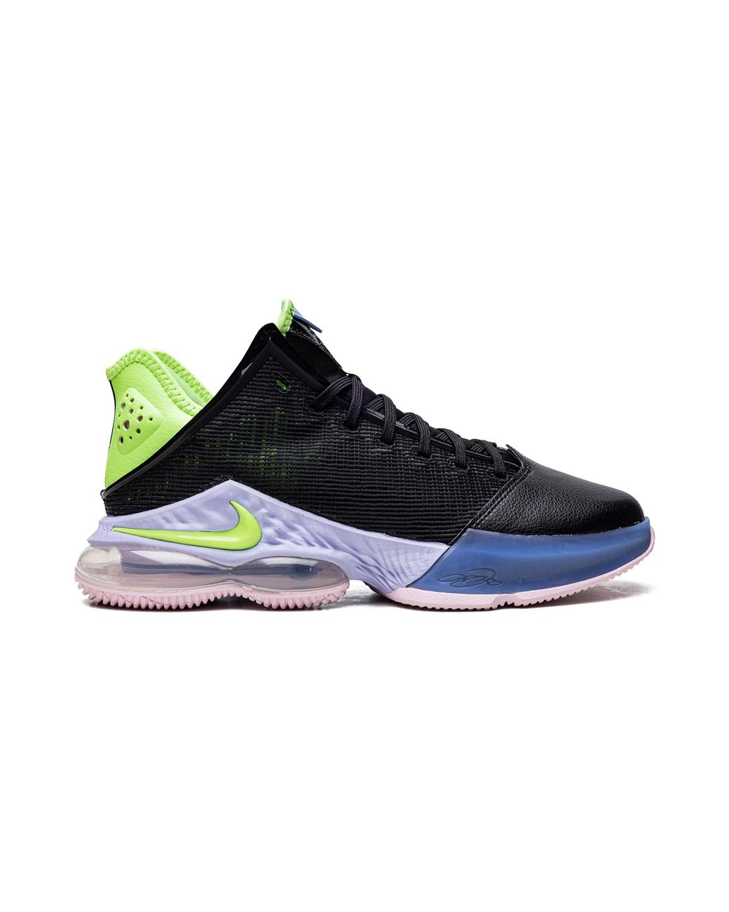 Nike Blue Lebron 19 Low Ghost" Do9829 001" for men