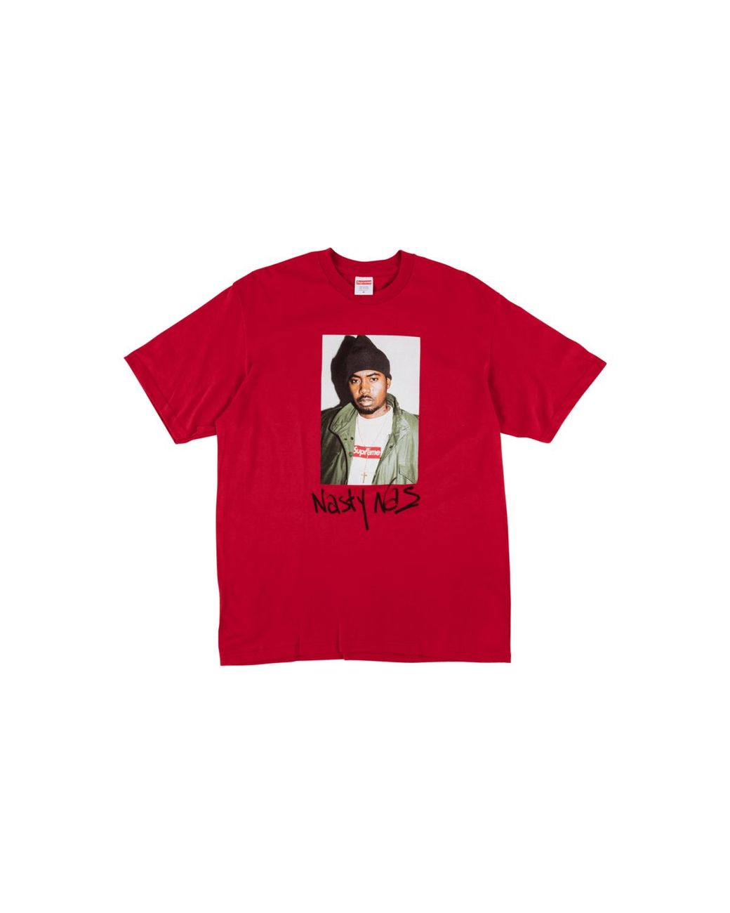Supreme Red Nasty Nas T-Shirt "Fw17" Su2314"