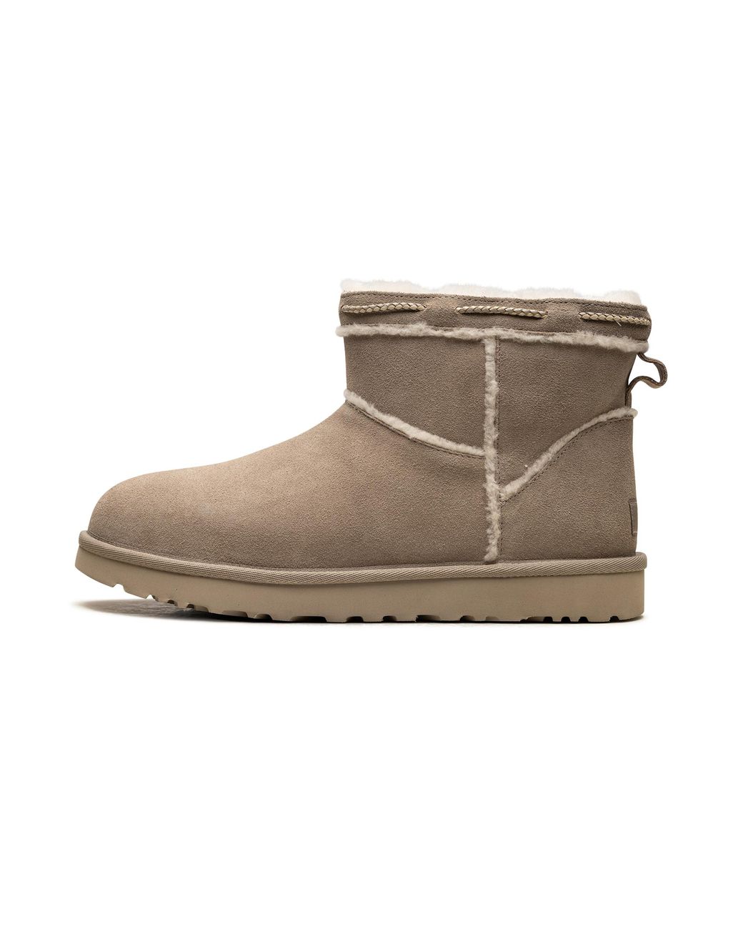 Ugg Black Classic Mini Shearling Braid "Dune" 1166751 Dune"