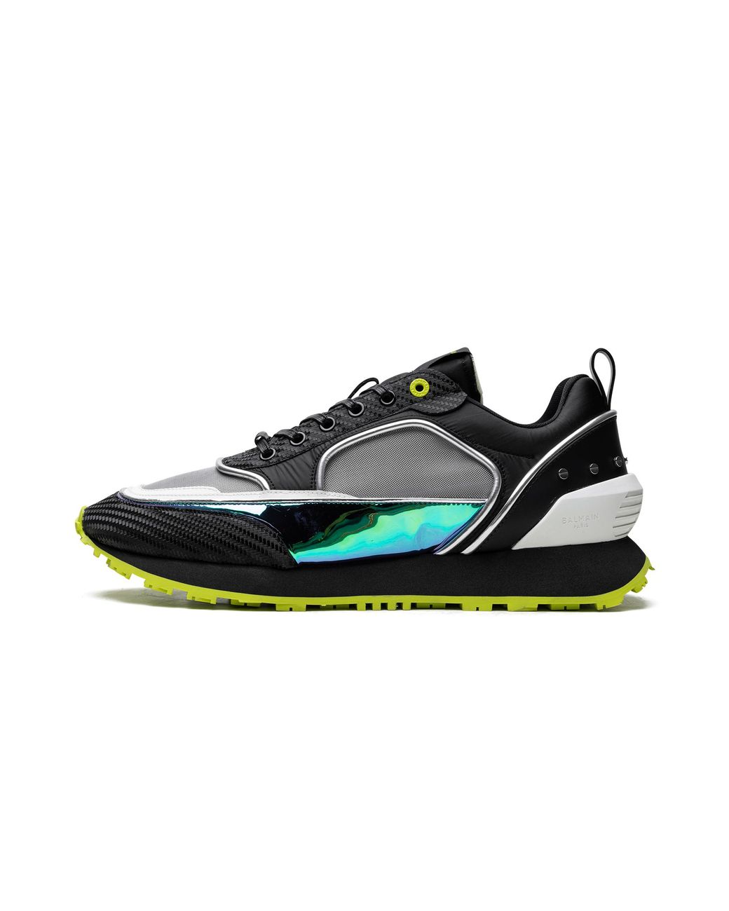Balmain Black Low Top Meshed "Meshed Volt" Ym0Vi205Tprn" for men