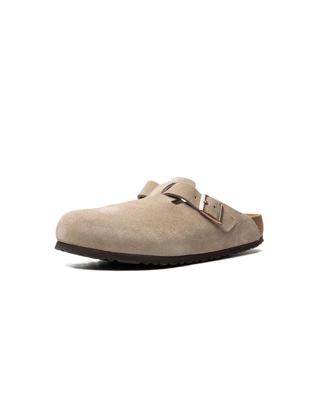 Birkenstock Black Boston Soft Footbed "Suede Taupe" 560771" for men