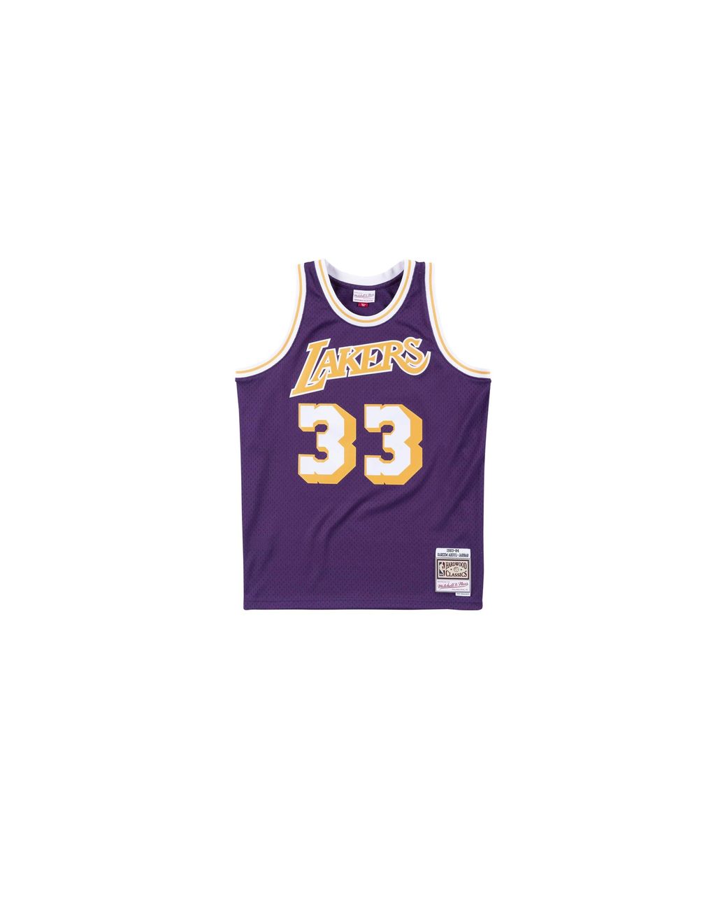 Mitchell & Ness Black Swingman Jersey "Nba Lakers 83 Kareem Abdul-Jabbar" Smjyac18109 Lalpurp83Kab" for men