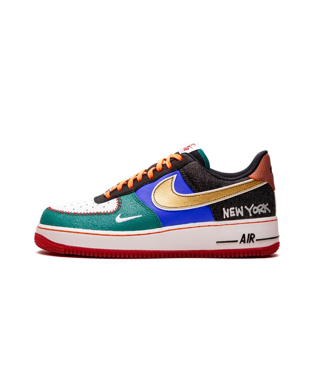 Nike Black Air Force 1 Low 07 "What The Ny" Ct3610 100" for men