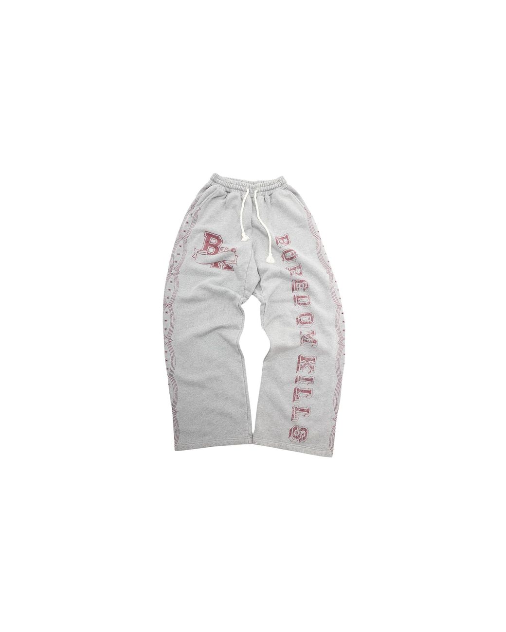 Boredom Kills Black Collegiate Sweatpants Bk008" for men