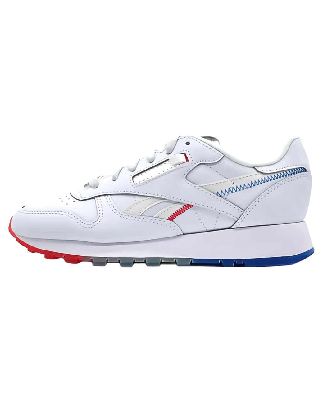 Reebok White Classic Leather "Popsicle Firecracker" Gy2430" for men