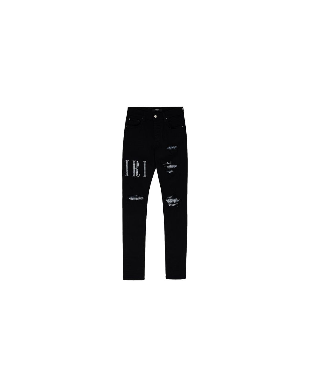 Amiri Black Crystal Core Logo Jeans Amdnsy1020 018" for men