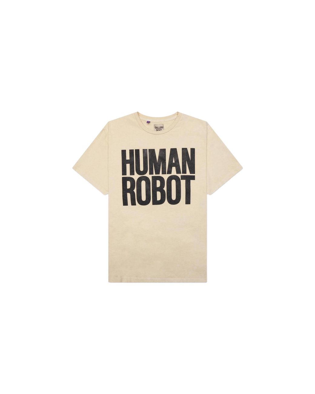 GALLERY DEPT. Black Atk Human Robot Glitter Logo T-Shirt "Antique" Gd218" for men