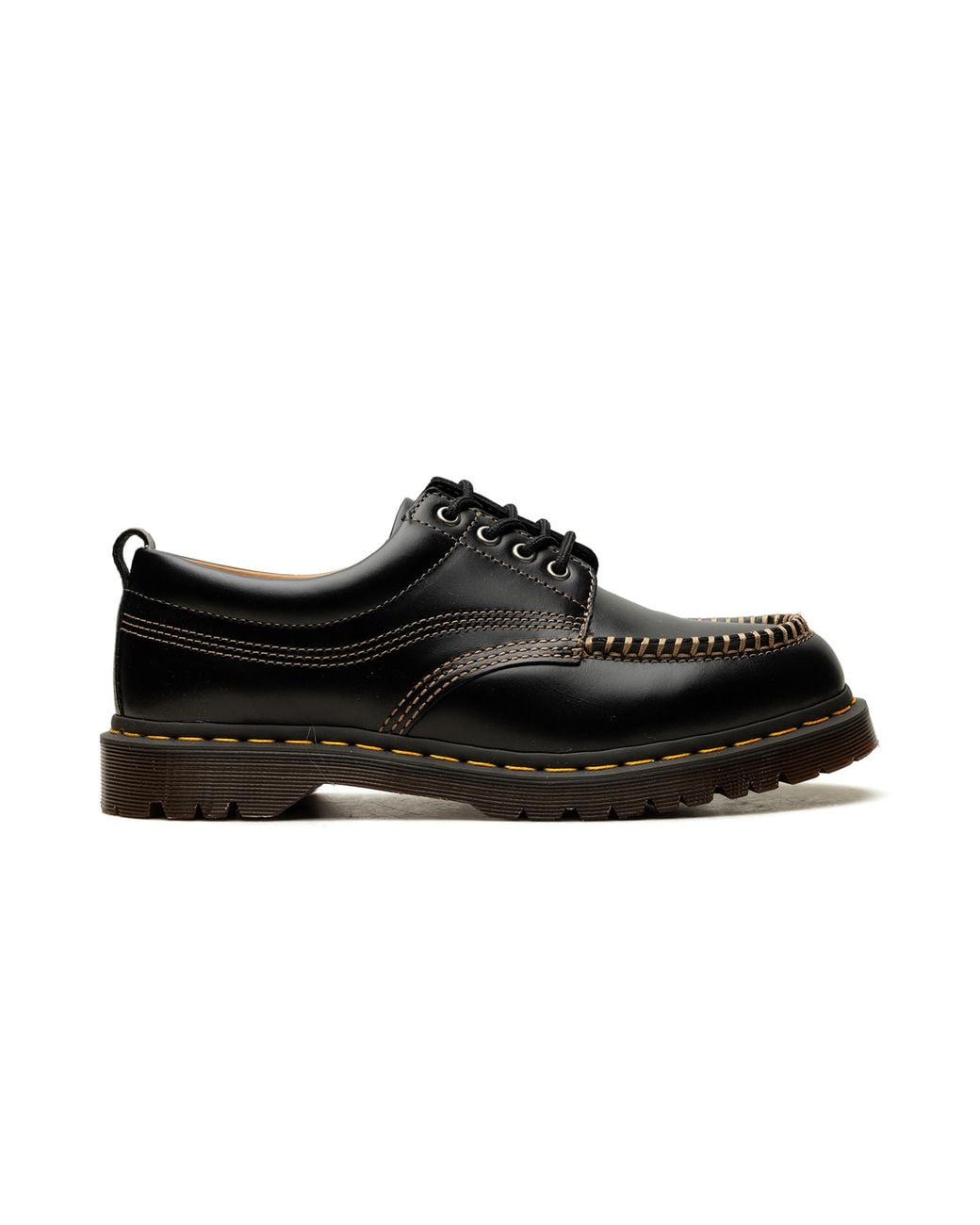 Dr. Martens Black Lowell Moc Toe Shoes 31816001" for men