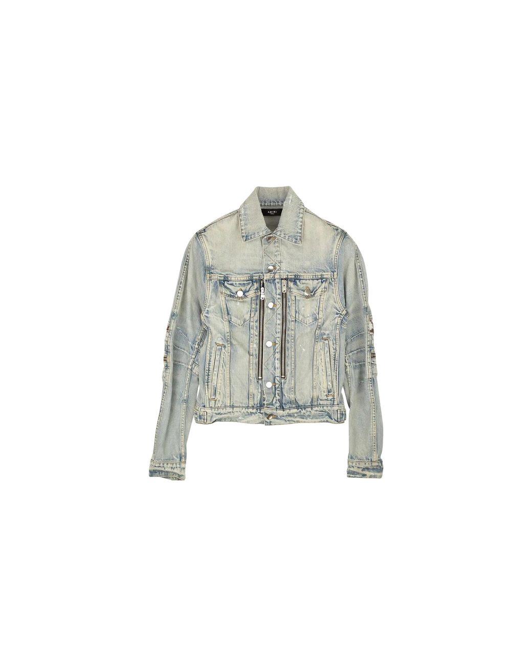 Amiri Black Mx2 Trucker Jacket "Clay" Mdt042 408" for men
